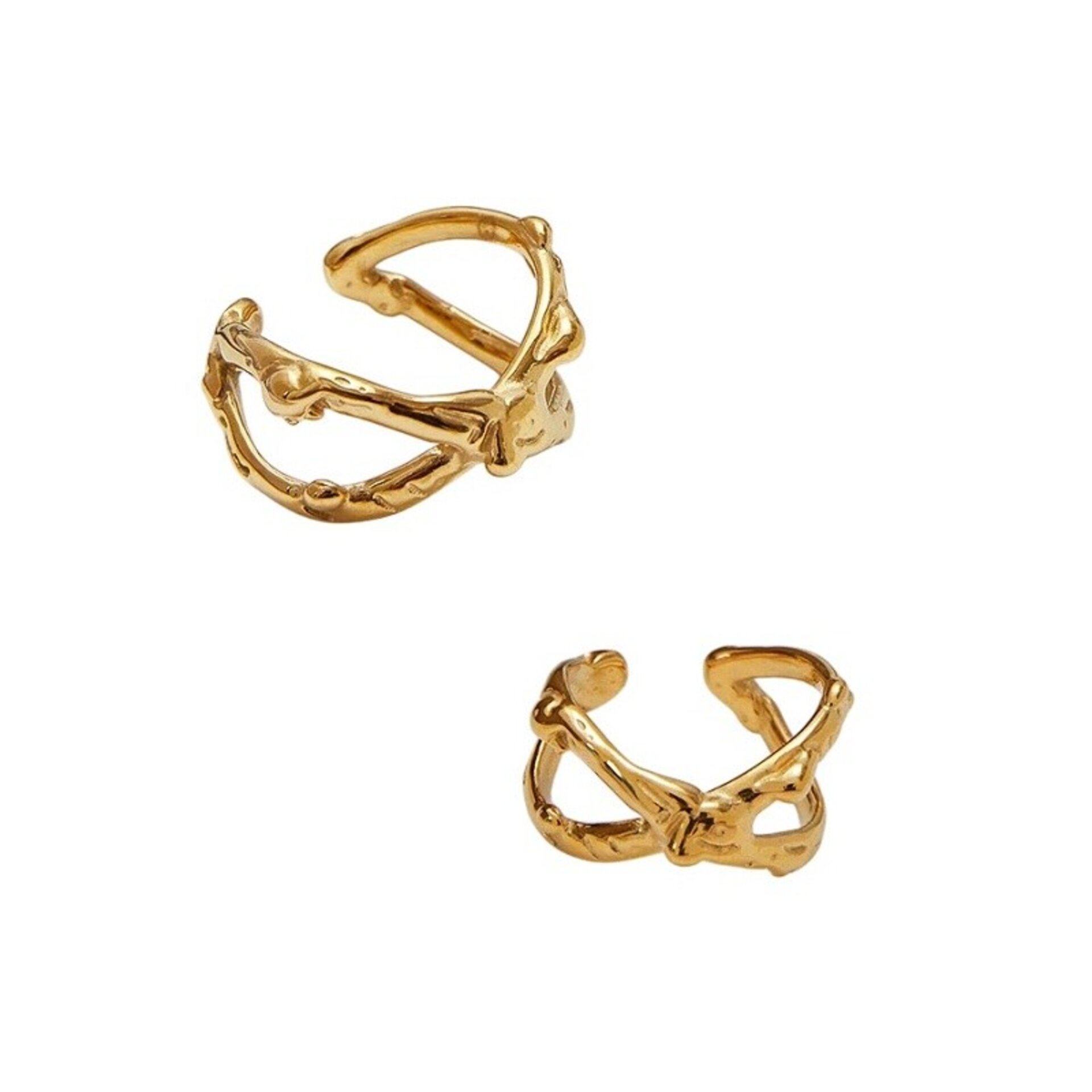 ANILLO INFINITO ACERO ORO WATERPROOF - 4